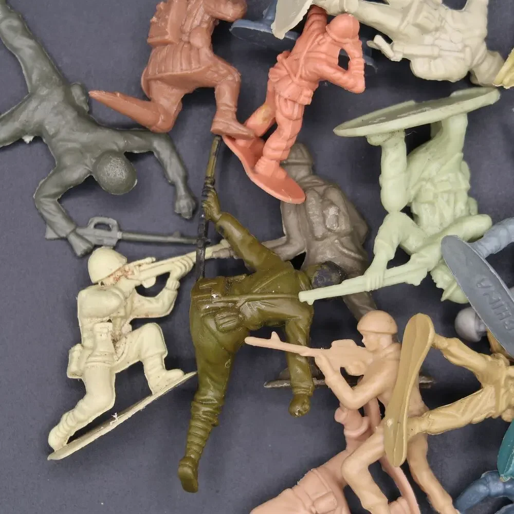 Plastic Army Men Set Vintage Classic Toys China Various Colors